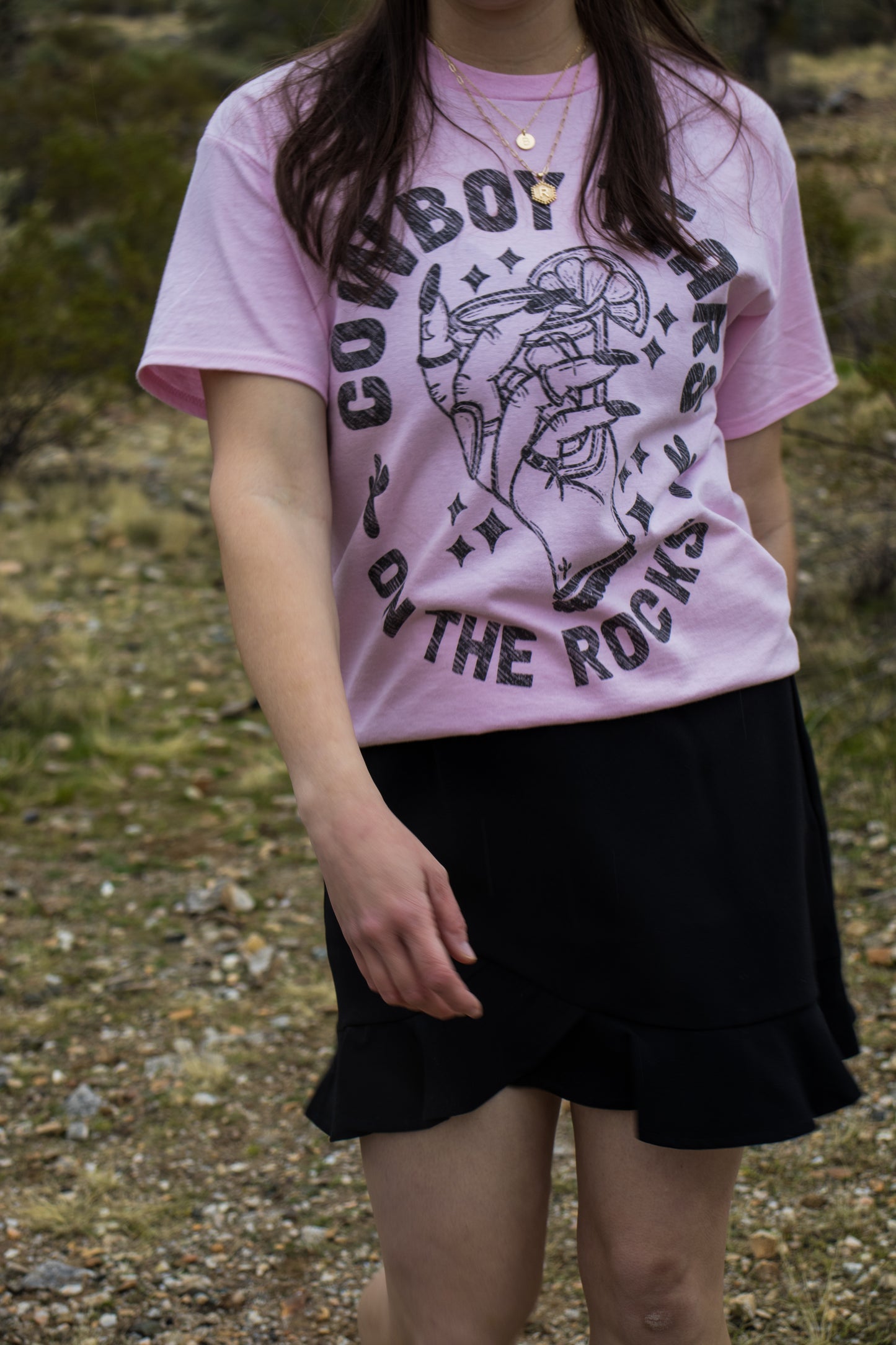 Cowboy tears on the rocks tee