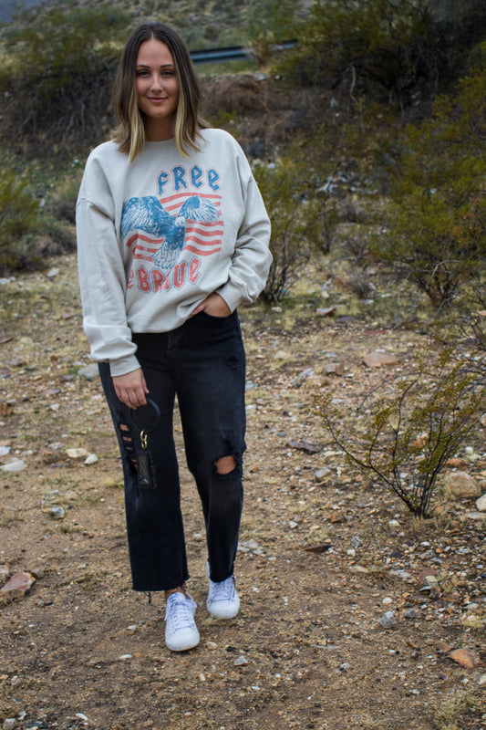 Free & brave sweatshirt