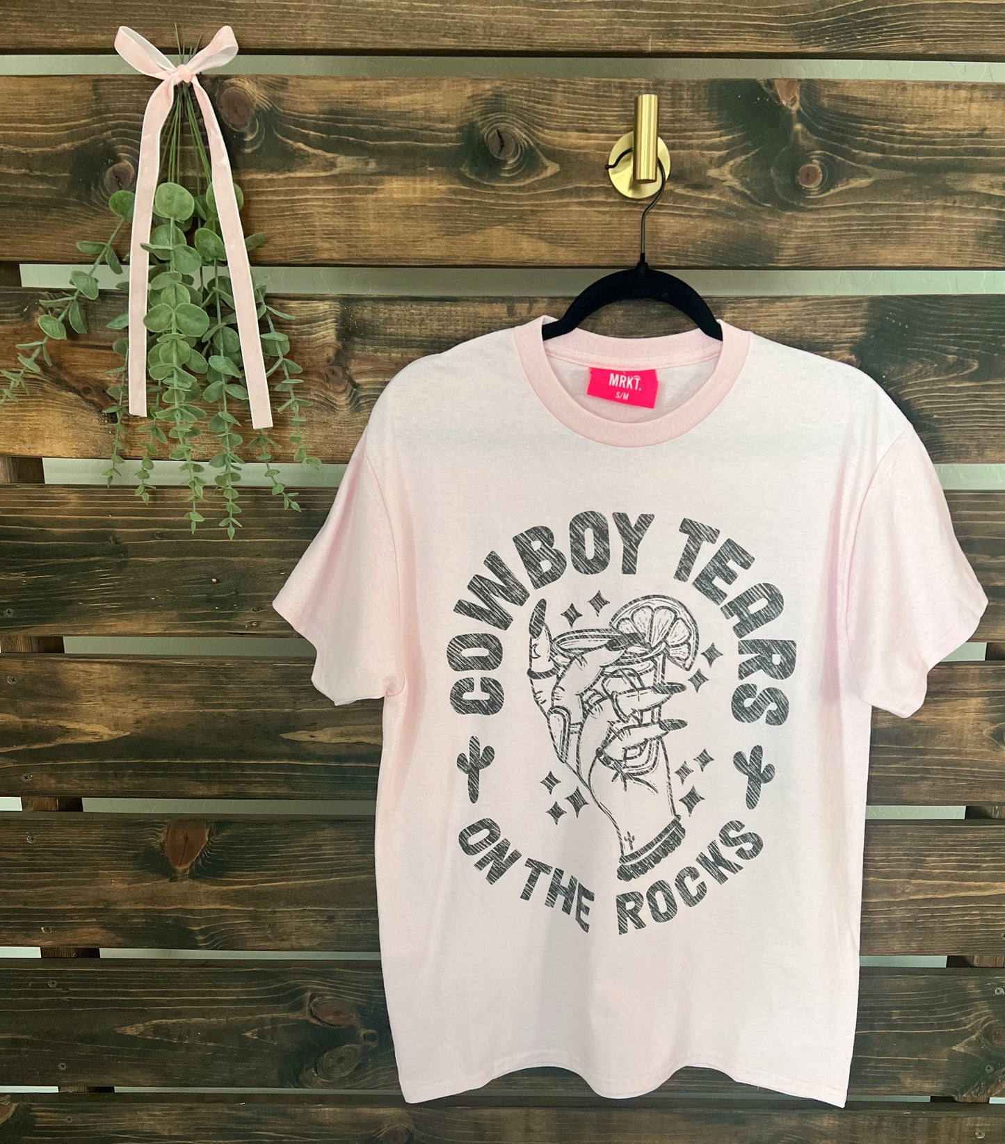 Cowboy tears on the rocks tee