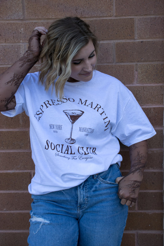 Espresso martini social club tee