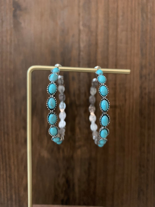 Beth western hoop earrings