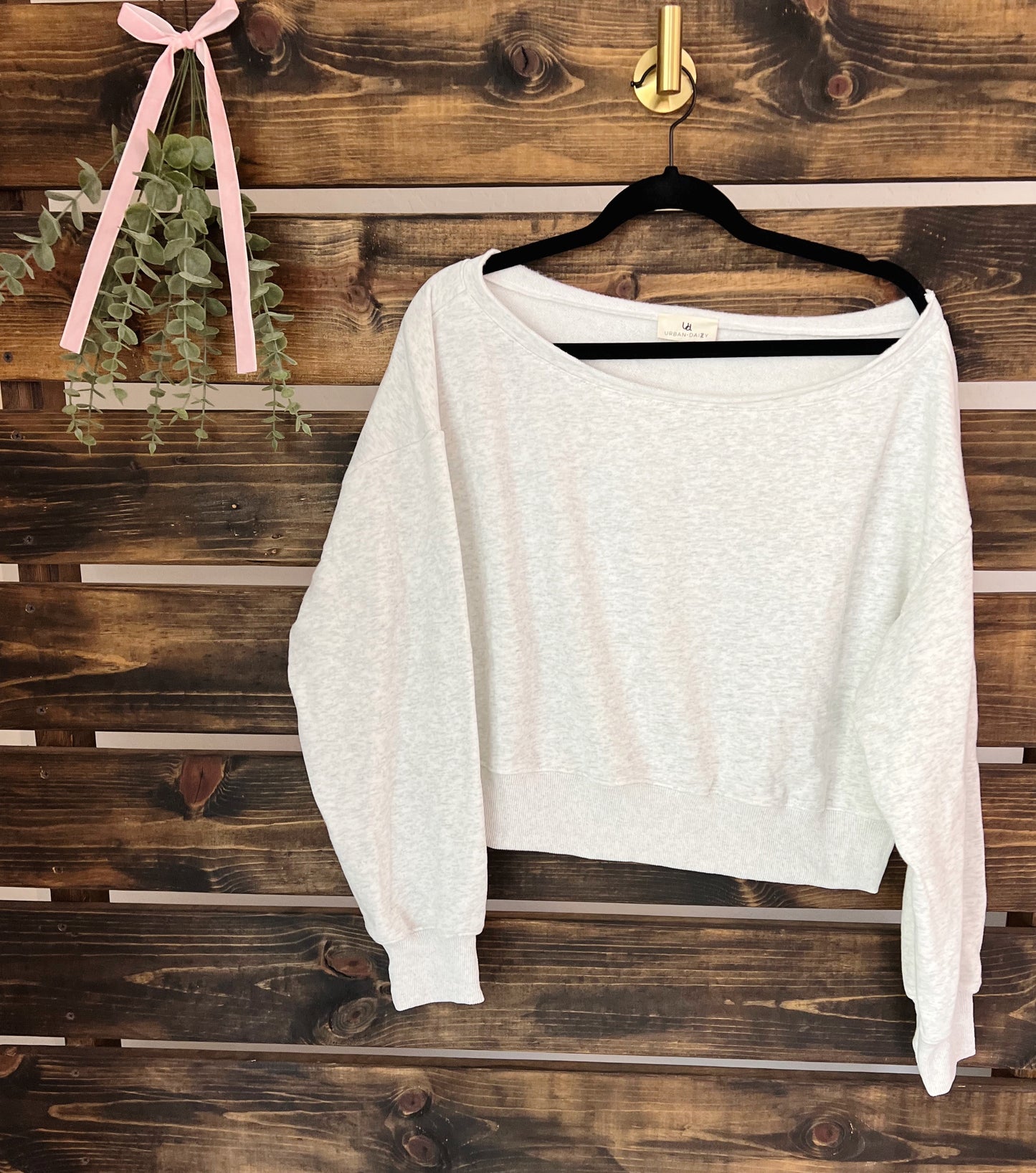 Layla off the shoulder sweatshirt