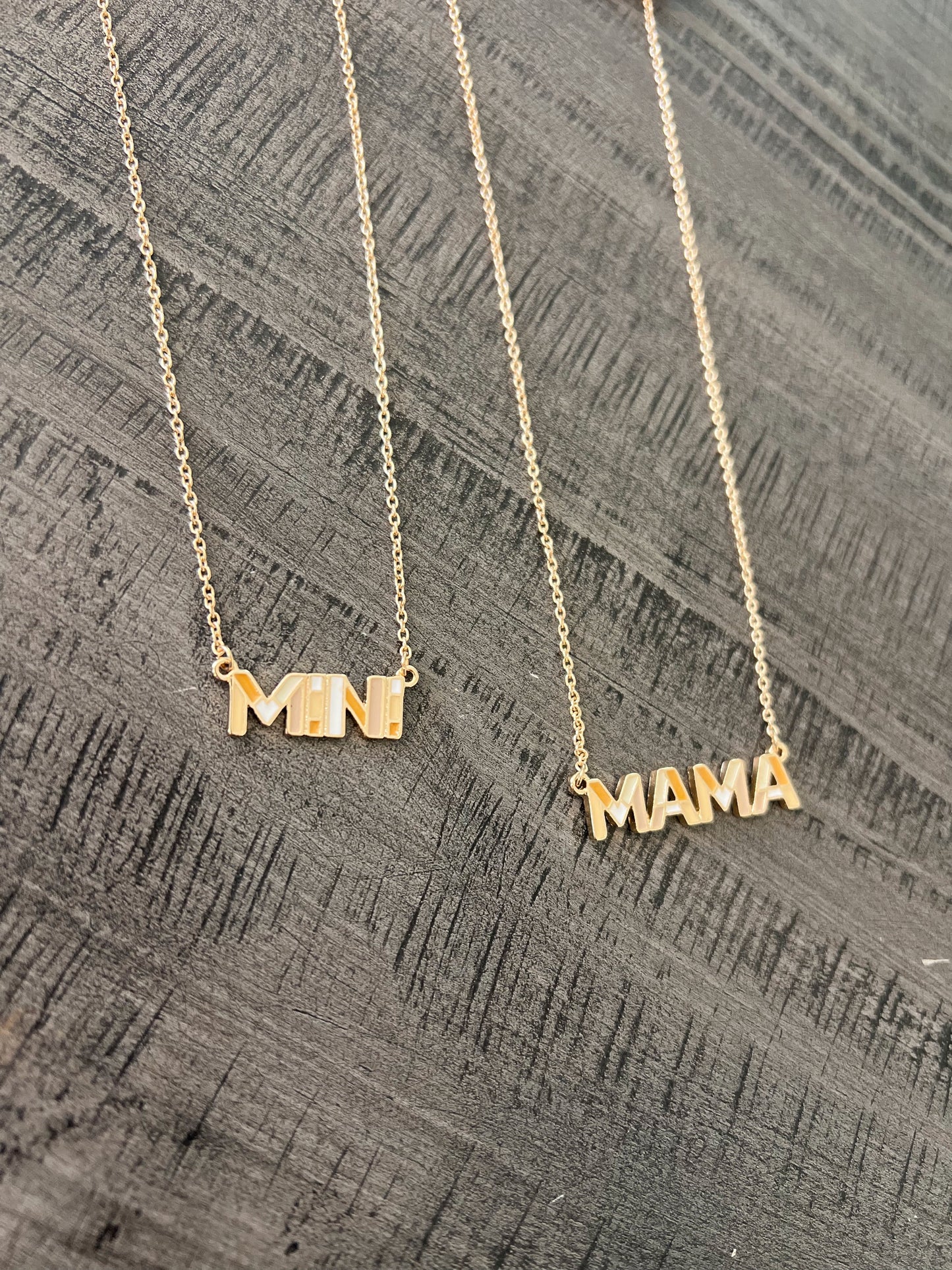 Mama + mini necklace set