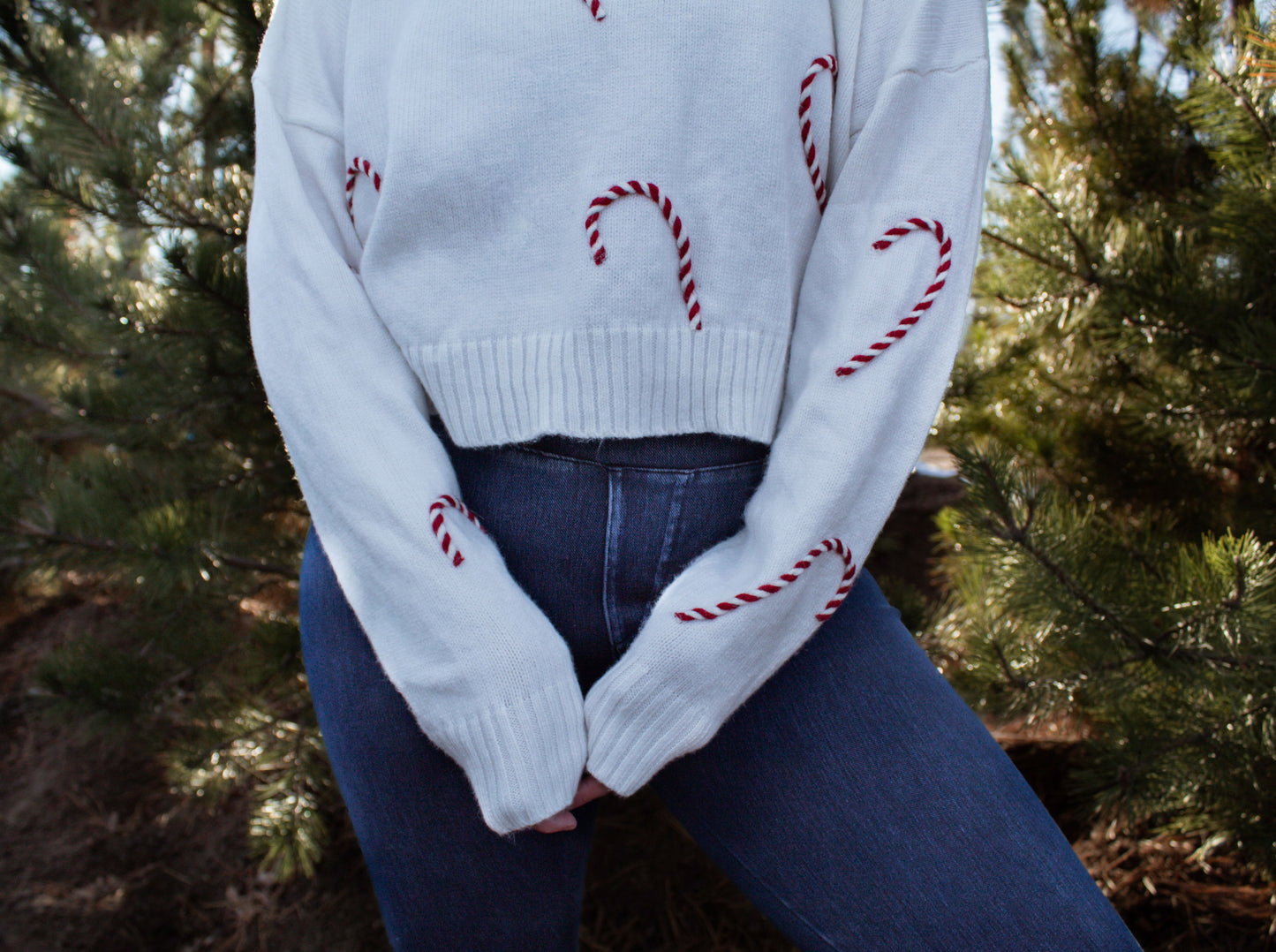 Merry candy cane sweater