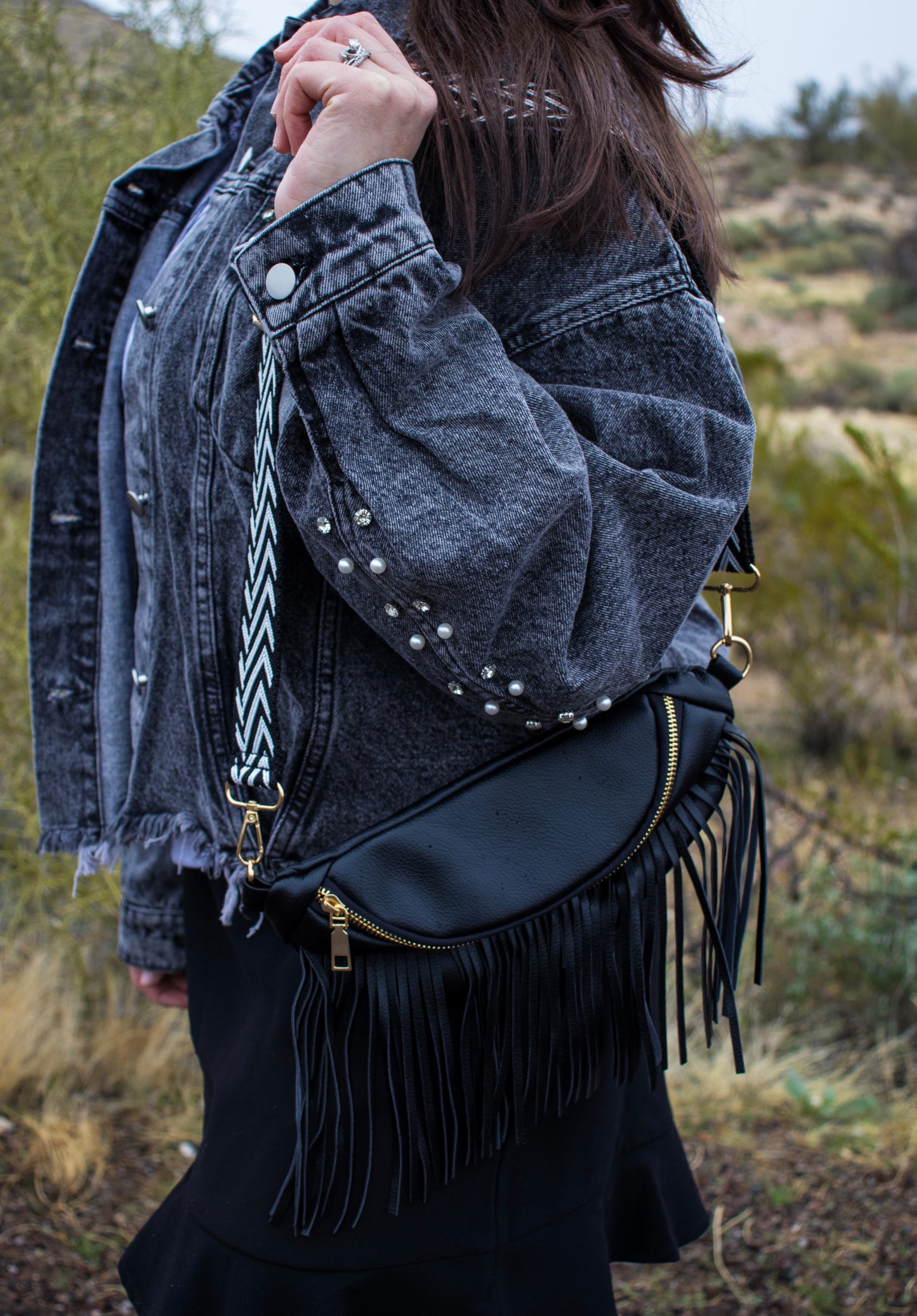 Nash fringe crossbody